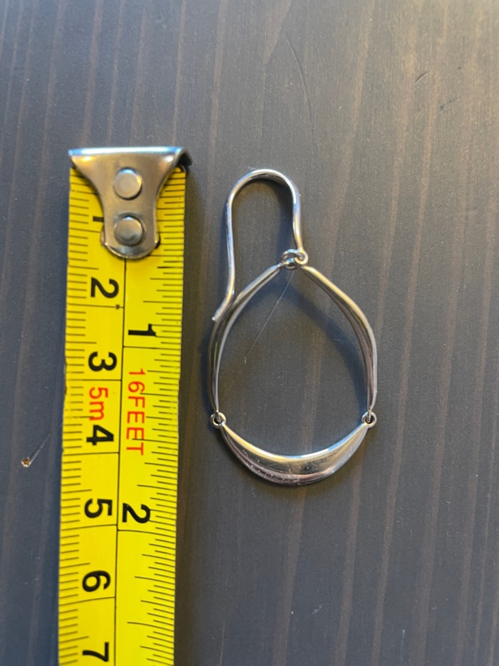 Silpada Silver Teardrop Hoop Dangle Earrings - Picture 4 of 4